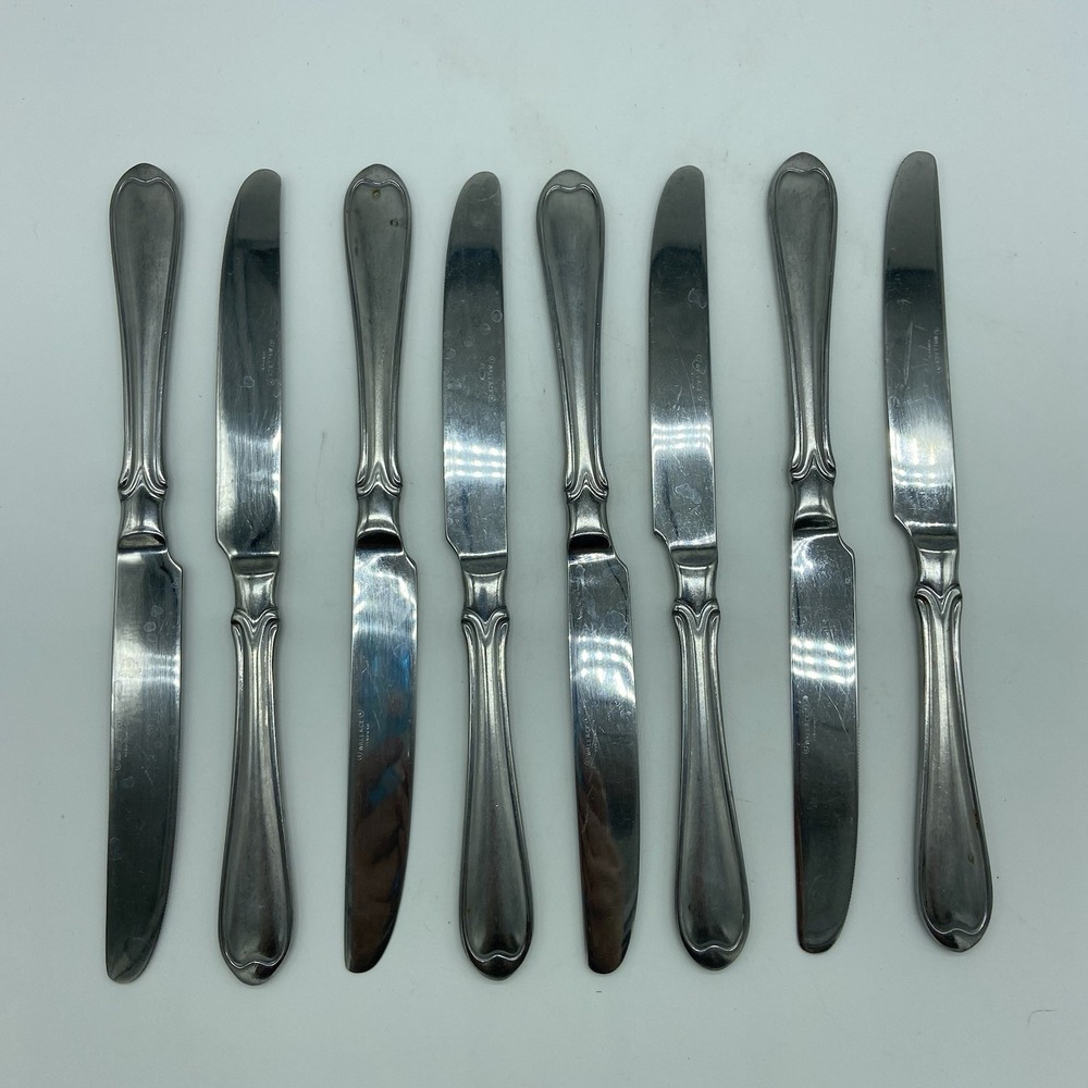 Wallace Summerset‎ Frost Set Of 8 Flatware Knives Knife